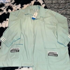 Wide leg adidas pants suit